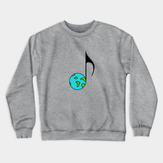 The world of music Crewneck Sweatshirt by DarkoRikalo86